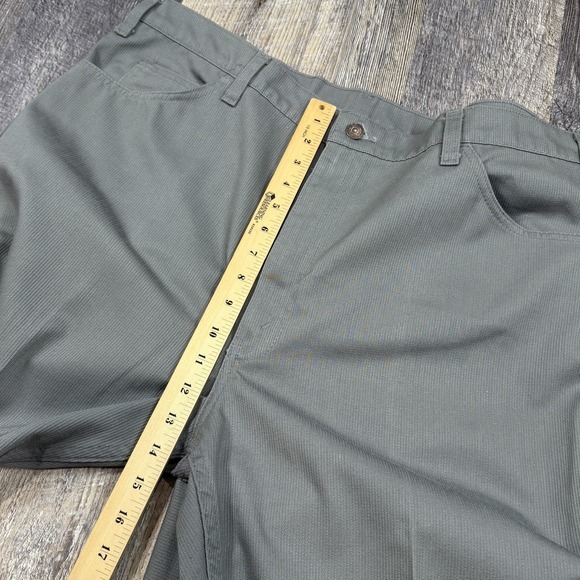 Vintage Levi's Sta-Prest Micro Corduroy Pants Mens 40x27 Gray Talon Zip USA 80s - Picture 14 of 16